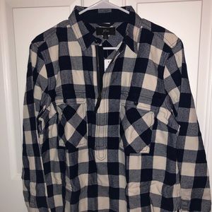 NWT J. Crew Buffalo Check Top/Pullover. Large